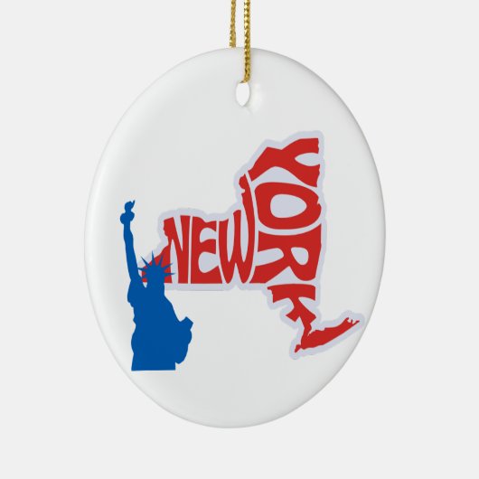 Het New York State Christmas Tree Ornament (Rechts)