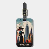 Het New Yorkse Bagagelabel van de eindeloze mogeli (Voorkant verticaal)