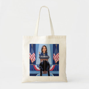 HET NICHTJE VAN KAMALA HARRIS - JA, ZE KAN Canvas Tote Bag