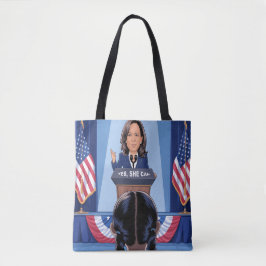 HET NICHTJE VAN KAMALA HARRIS - JA, ZE KAN Canvas  Tote Bag