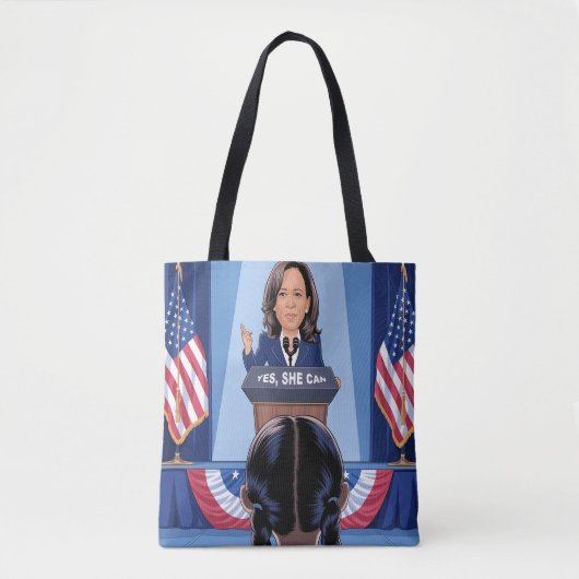 HET NICHTJE VAN KAMALA HARRIS - JA, ZE KAN Canvas  Tote Bag (Voorkant)