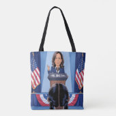 HET NICHTJE VAN KAMALA HARRIS - JA, ZE KAN Canvas  Tote Bag (Achterkant)