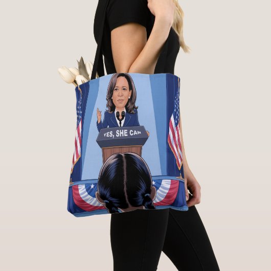 HET NICHTJE VAN KAMALA HARRIS - JA, ZE KAN Canvas  Tote Bag (Dichtbij)