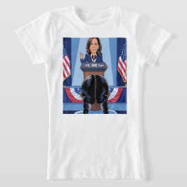HET NICHTJE VAN KAMALA HARRIS: T-SHIRT VOOR MEISJE