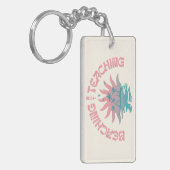 Het niet aanleren van grappige leraar zomerpauze sleutelhanger (Voorkant Links)