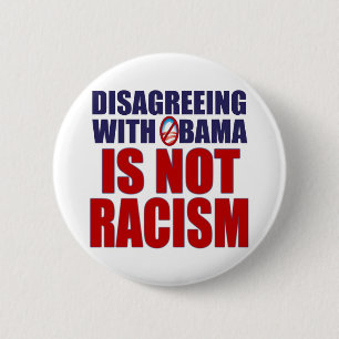Het niet eens zijn met Obama Ronde Button 5,7 Cm