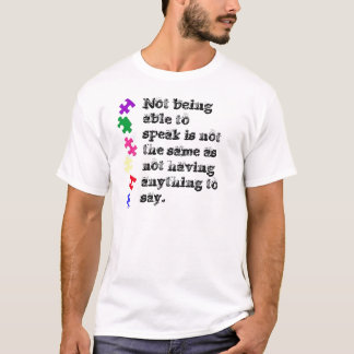 Het niet spreken is niet hetzelfde als niet spreke t-shirt