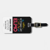 Het niet te laat Show met Elmo Bagagelabel (Voorkant horizontaal)