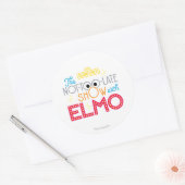 Het niet te laat Show met Elmo Ronde Sticker (Envelop)