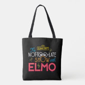 Het niet te laat Show met Elmo Tote Bag (Achterkant)
