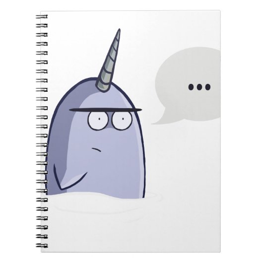 Het niets Narwhal Notitieboek (Voorkant)