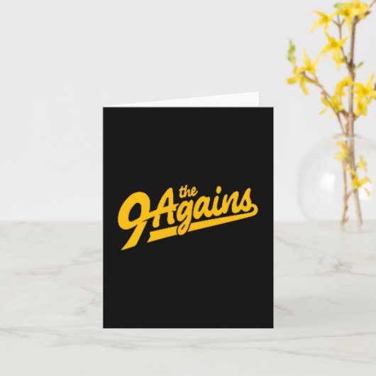 Het Nieuwe 9 Agains Bowling Team  Kaart (Gele Bloem)