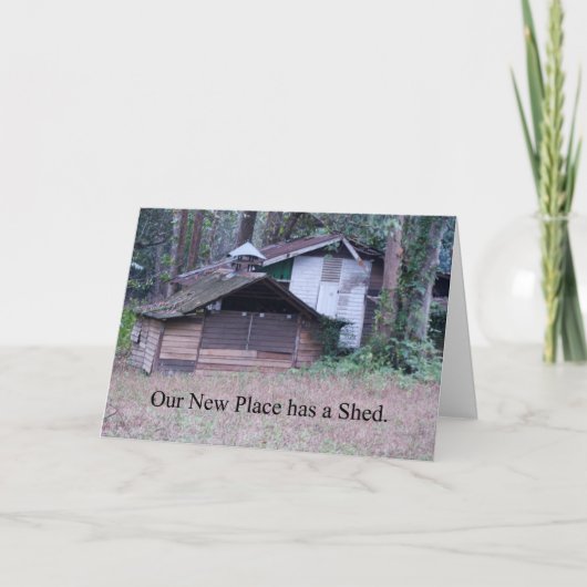 Het nieuwe Adres heeft de Schimmelige Verandering  Aankondiging (Voorkant)