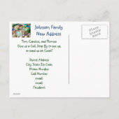 Het nieuwe adres van uw familie briefkaarten Real  (Achterkant)