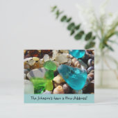 Het nieuwe adres van uw familie briefkaarten Real  (Staand voorkant)