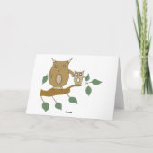 Het Nieuwe Baby van de ooievaar en van de Uil van Kaart (Achterkant)