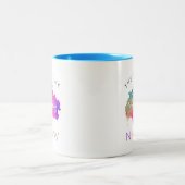 Het nieuwe Begin van Begin van begin - nu Motivati Tweekleurige Koffiemok (Center)