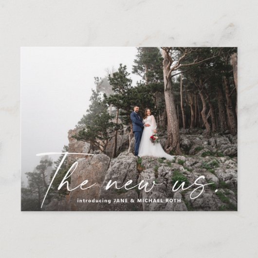 Het nieuwe Briefkaart van de Amerikaanse aankondig (Voorkant)