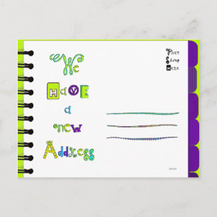 Het nieuwe Briefkaart van het Adres "P-T"