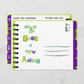 Het nieuwe Briefkaart van het Adres "P-T" (Voorkant / Achterkant)