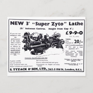 Het nieuwe Briefkaart van Super Zyto Lathe Avert 1