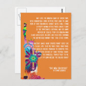 Het nieuwe Colossus-Briefkaart Briefkaart (Voorkant / Achterkant)