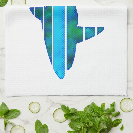 Het nieuwe domein theedoek (Gevouwen)