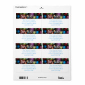 Het nieuwe Etiket van de Vakantie van de ornamente (Full Sheet)