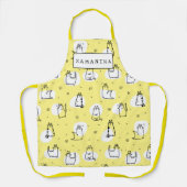 Het nieuwe grappige Cute Kittens Patroon op maat Schort (Voorkant)