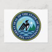 Het nieuwe grootzegel van de staat Minnesota Briefkaart (Voorkant)
