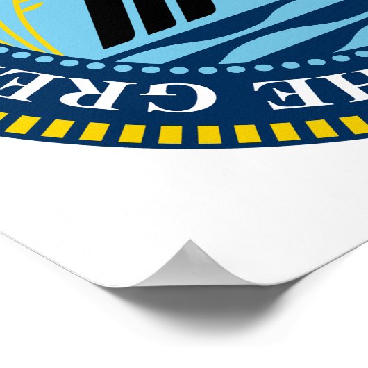 Het nieuwe grootzegel van de staat Minnesota Poster (Hoek)