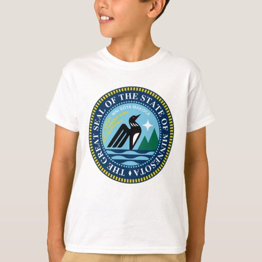 Het nieuwe grootzegel van de staat Minnesota T-shirt (Voorkant)