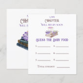 Het nieuwe Hoofdstuk begint Boek raad Baby shower (Voorkant / Achterkant)