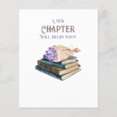 Het nieuwe Hoofdstuk begint Boek raad Baby shower (Achterkant)