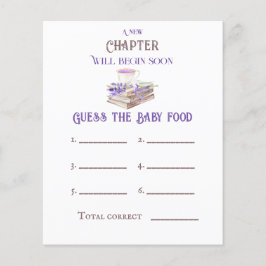 Het nieuwe Hoofdstuk begint Boek raad Baby shower