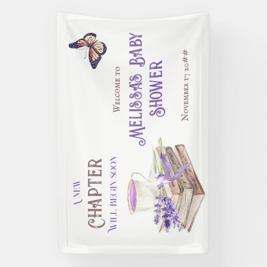 Het nieuwe Hoofdstuk begint snel het Baby shower v Spandoek (Verticaal)