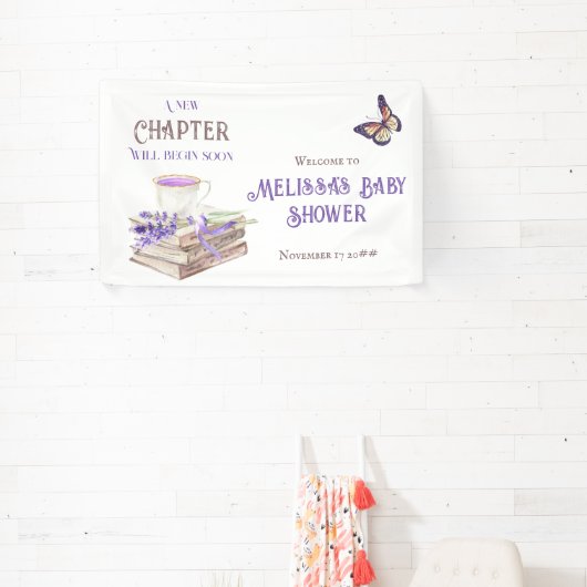 Het nieuwe Hoofdstuk begint snel het Baby shower v Spandoek (Insitu)