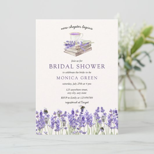 Het Nieuwe Hoofdstuk van het Boek van de lavender  Kaart (Staand voorkant)