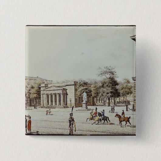 Het nieuwe horlogehuis, naast de Armory, Berlijn Vierkante Button 5,1 Cm (Voorkant)