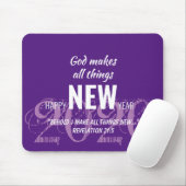 HET NIEUWE JAAR 2020 Gepersonaliseerd het PAARS va Muismat (Met muis)