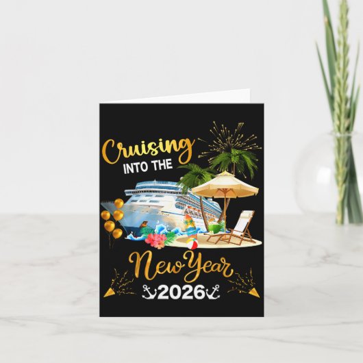 Het nieuwe jaar 2026 binnenvaren kaart (Voorkant)