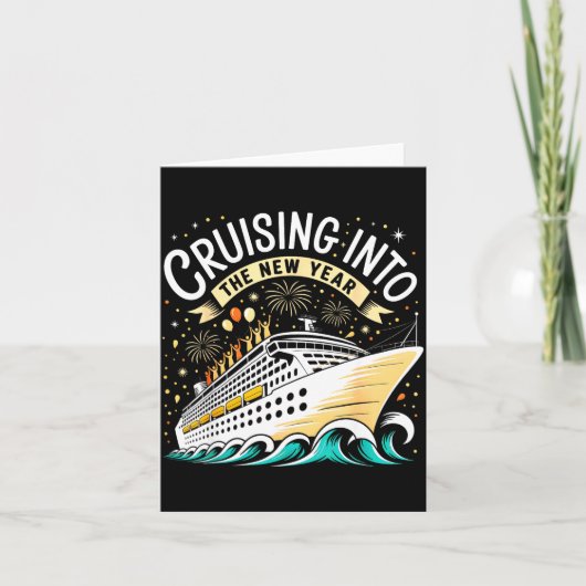 Het nieuwe jaar 2026 binnenzeilen, bijpassende gez kaart (Voorkant)