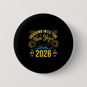 Het nieuwe jaar 2026 binnenzeilen Gelukkig Nieuwja Ronde Button 5,7 Cm