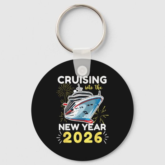 Het nieuwe jaar 2026 binnenzeilen sleutelhanger (Voorkant)