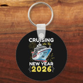 Het nieuwe jaar 2026 binnenzeilen sleutelhanger (Voorkant)