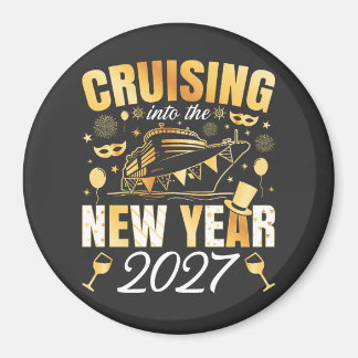 Het nieuwe jaar 2027 in cruisen Circle Magneet