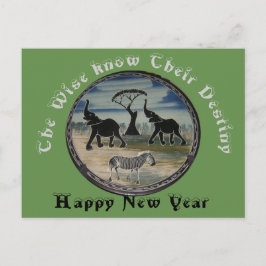 Het nieuwe jaar feestdagenkaart