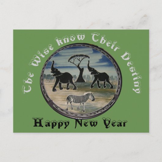 Het nieuwe jaar feestdagenkaart (Voorkant)