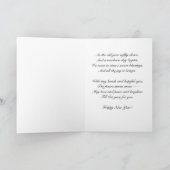 Het nieuwe jaar in met een glimlach kaart (Binnen)