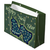 Het nieuwe jaar inluiden  groot cadeauzakje (Voorkant Gekanteld)